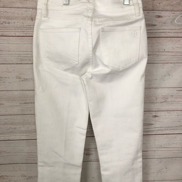 Tory Burch NWT Sadie Cropped Straight Leg Jean - Picture 2 of 5